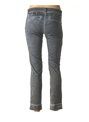 Pantalon 7/8 stretch taille basse gris LUNATISME femme