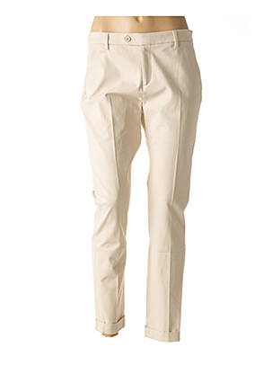 Pantalon taille basse taille basse beige DENIM STUDIO femme