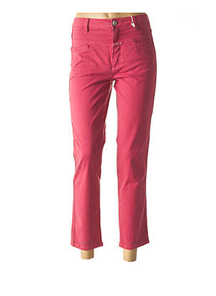 Pantalon 7/8 stretch taille normale rose DENIM STUDIO femme