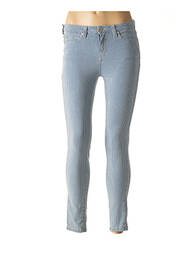 Pantalon broderie rivets taille basse bleu DENIM STUDIO femme