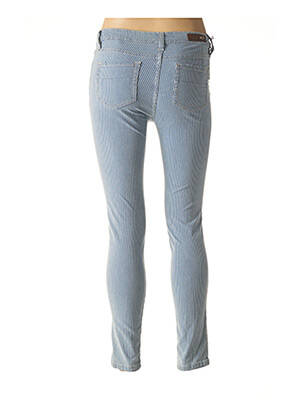 Pantalon broderie rivets taille basse bleu DENIM STUDIO femme