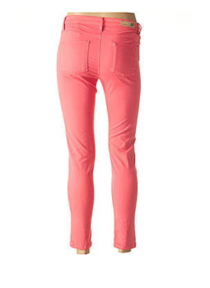 Pantalon 7/8 stretch taille normale rose DENIM STUDIO femme