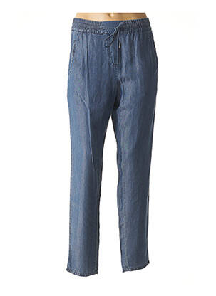 Pantalon droit bleu SANDWICH pour femme