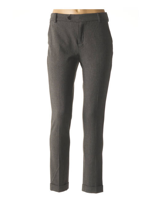 Pantalon poches taille normale gris DENIM STUDIO femme