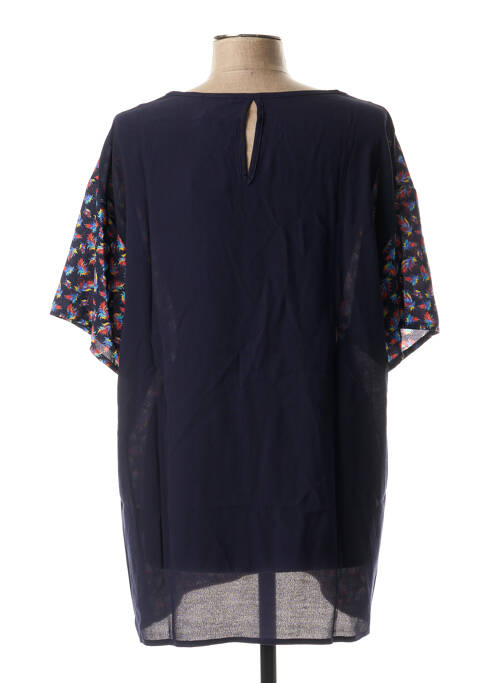 Tunique manches courtes bleu MULTIPLES pour femme