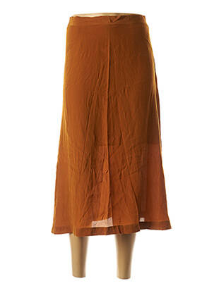 Jupe mi-longue coupe droite marron SEE U SOON femme