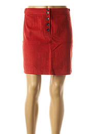 Jupe courte taille normale rouge DIPLODOCUS femme