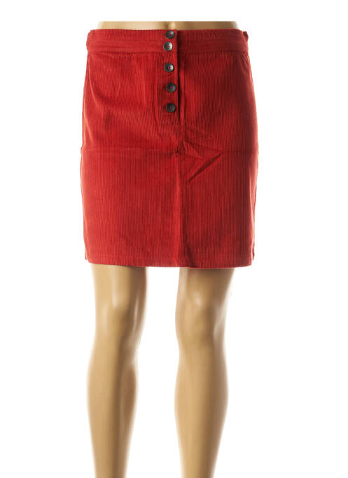 Jupe courte taille normale rouge DIPLODOCUS femme