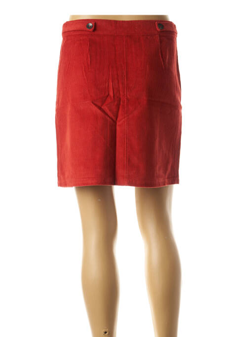 Jupe courte taille normale rouge DIPLODOCUS femme