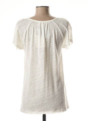 T-shirt beige BLANC BOHEME pour femme seconde vue