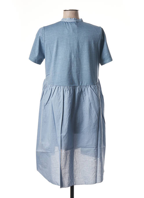 Robe courte bleu BLANC BOHEME pour femme