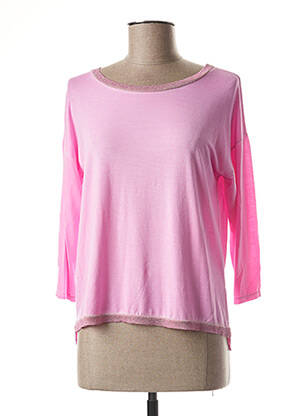 T-shirt rose BLEU BONHEUR pour femme