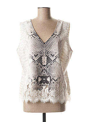 Top manches courtes manches courtes beige FUEGO WOMAN femme