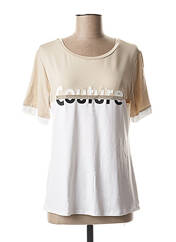 T-shirt beige MARIA BELLENTANI pour femme seconde vue