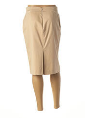 Jupe mi-longue beige BRUNO SAINT HILAIRE pour femme seconde vue