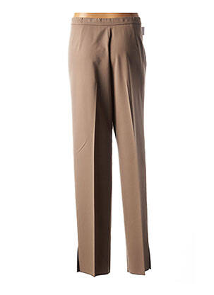 Pantalon taille élastique marron KARTING femme