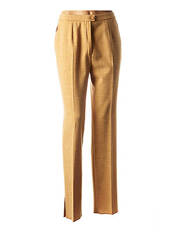 Pantalon droit jaune KARTING pour femme seconde vue