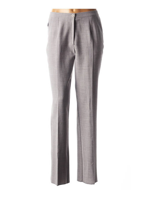 Pantalon droit gris GEVANA pour femme