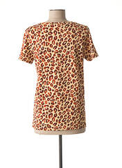 T-shirt marron SCOTCH & SODA pour femme seconde vue