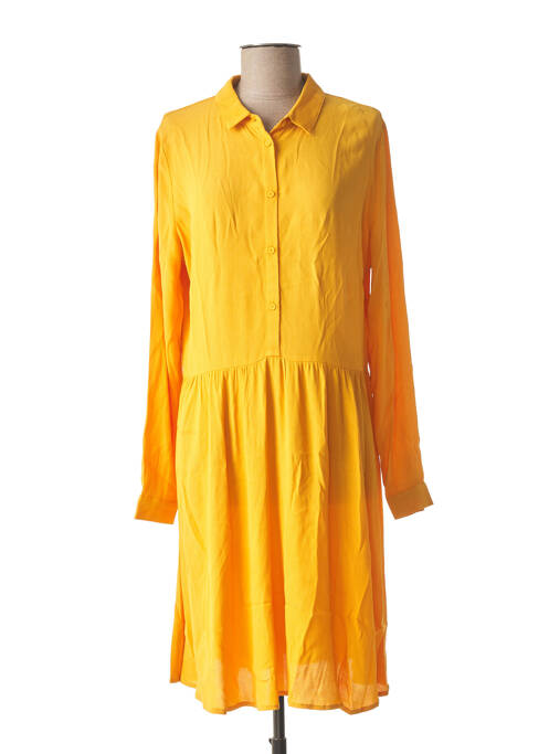 Robe mi-longue jaune MINIMUM pour femme
