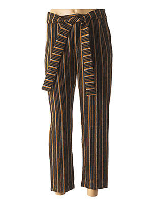 Pantalon 7/8 taille haute taille haute noir SEE U SOON femme
