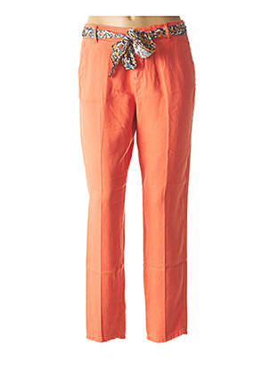 Pantalon chino orange LABDIP pour femme
