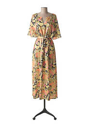 Robe longue imprimé fantaisie manches courtes vert MOLLY BRACKEN femme