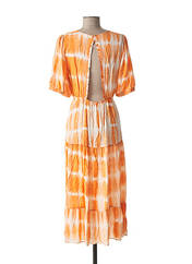 Robe longue orange GRACE & MILA pour femme seconde vue