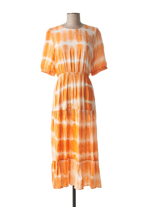 Robe longue orange GRACE & MILA pour femme