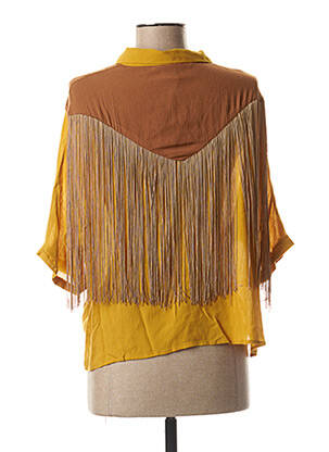 Blouse manches 3/4 manches 3/4 jaune WILD femme