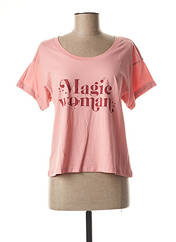 T-shirt rose WAY CUSTOM pour femme seconde vue