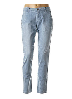 Pantalon broderie rivets taille basse bleu CREAM femme