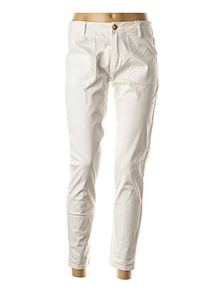 Pantalon 7/8 blanc F.A.M. pour femme