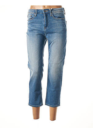 Pantacourt coupe droite taille normale bleu FRACOMINA femme