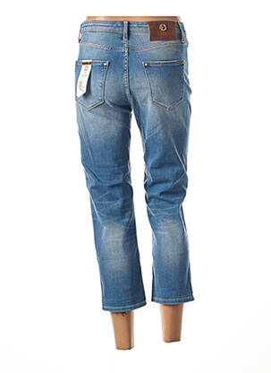 Pantacourt coupe droite taille normale bleu FRACOMINA femme