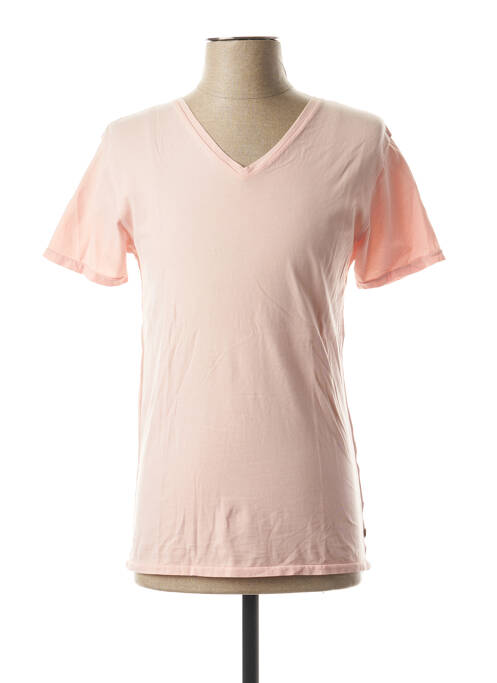 T-shirt rose SCOTCH & SODA pour homme