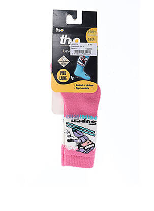Chaussettes rose THYO pour fille