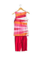 Pyjashort rouge ROSE POMME pour femme seconde vue