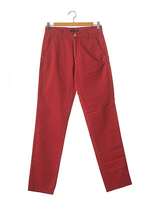 Pantalon droit rouge GRIFFE NOIRE pour homme