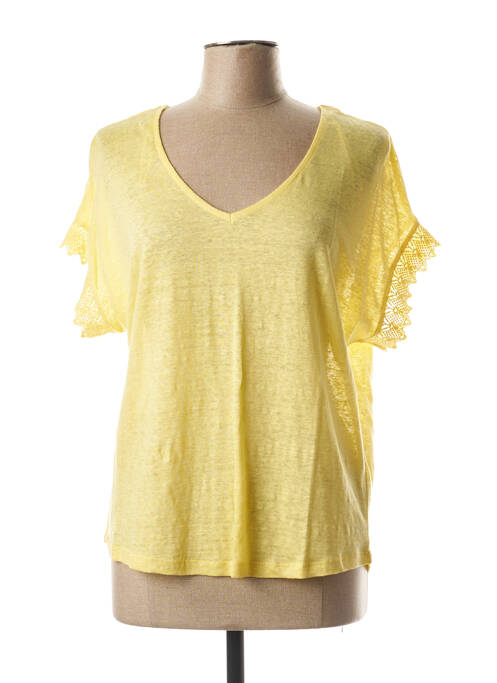 T-shirt jaune JULIE GUERLANDE pour femme
