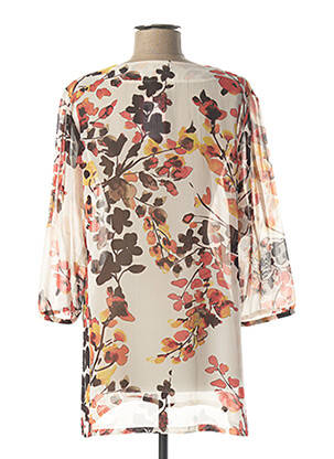 Gilet manches longues fermeture boutonnée sur le devant blanc WEINBERG femme