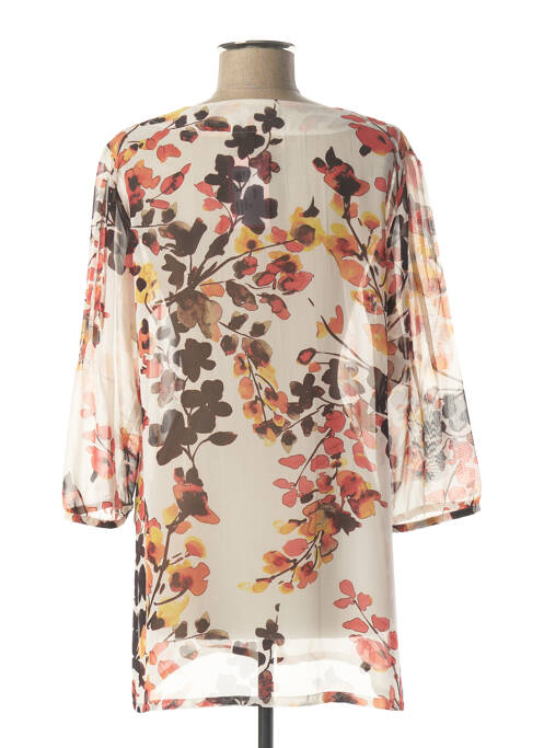 Gilet manches longues fermeture boutonnée sur le devant blanc WEINBERG femme