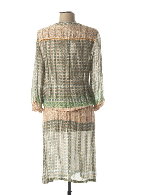 Robe mi-longue vert TERRE DE FÉES pour femme