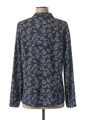 Chemisier coupe cintrée manches longues bleu PAUPORTÉ femme