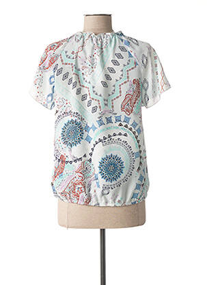 Blouse manches courtes manches courtes bleu TERRE DE FÉES femme