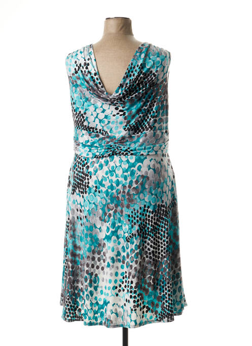 Robe mi-longue bleu ANNE KELLY pour femme