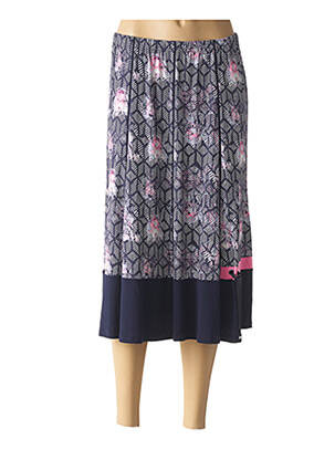 Jupe mi-longue stretch bleu PAUPORTÉ femme
