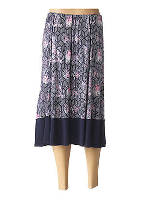 Jupe mi-longue stretch bleu PAUPORTÉ femme