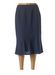 Jupe longue fermeture zippée au dos bleu COUTUREINE femme