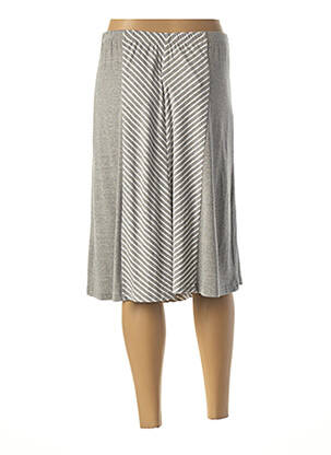 Jupe mi-longue stretch gris PAUPORTÉ femme